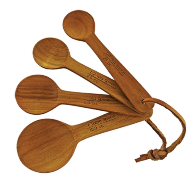 Teak Measuring Spoons