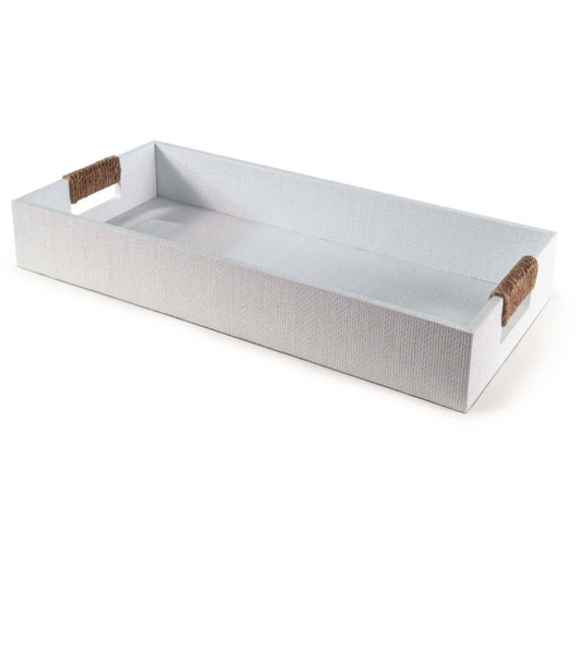 Large White Rectangle Tray