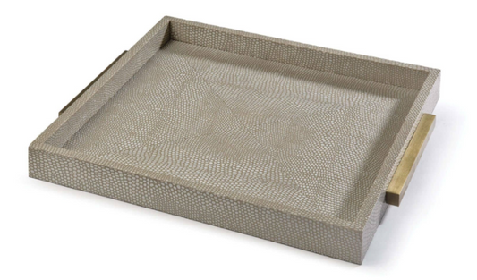 Square Shagreen Tray