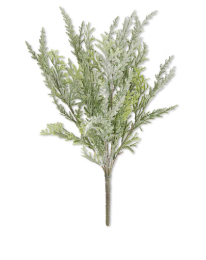 Flocked Cedar Pick