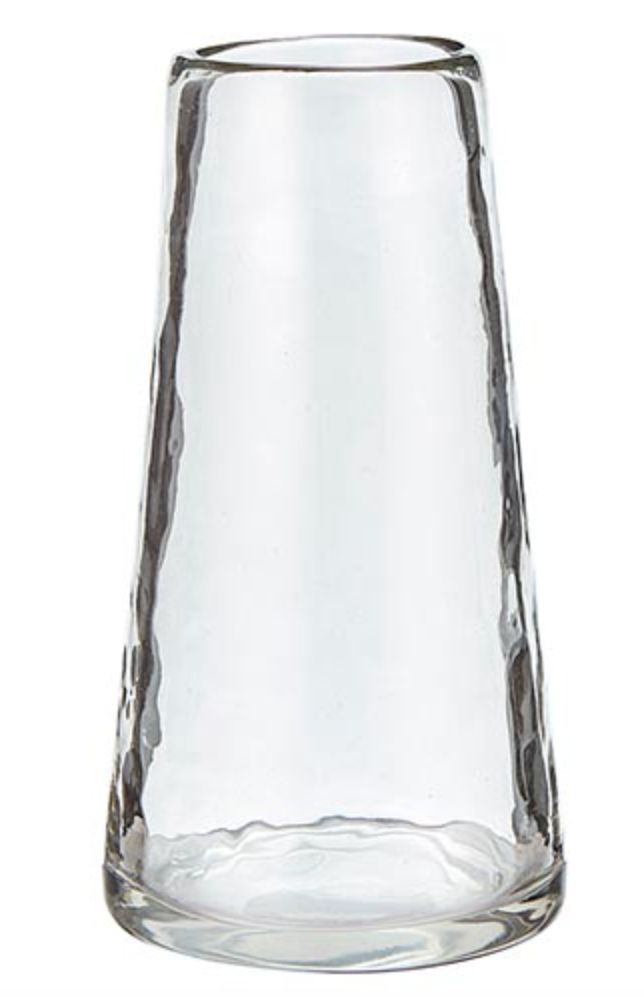 Hammered Glass Vase