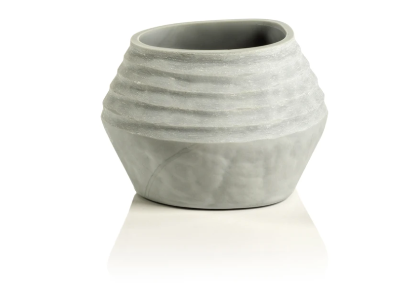 Cement Gray Handmade Vase