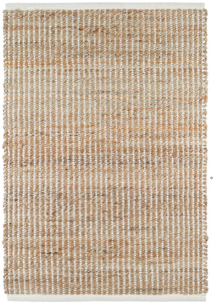 Gridwork Ivory Woven Jute Rug 2x3