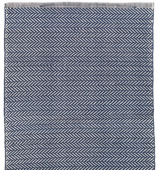 Herringbone Navy 2x3