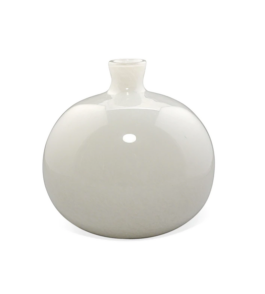 White Handblown Minx Vase
