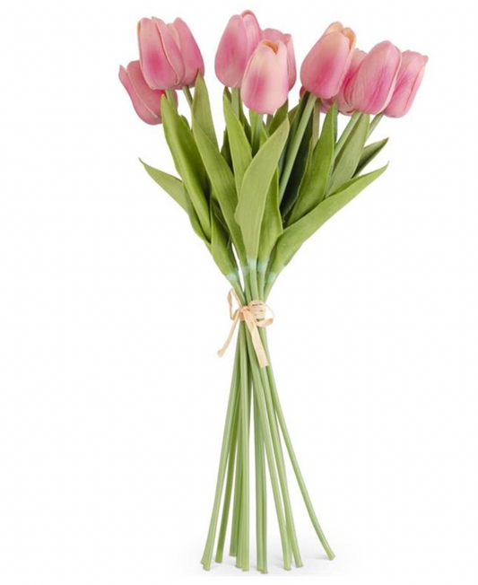 Mauve Real Touch Tulips