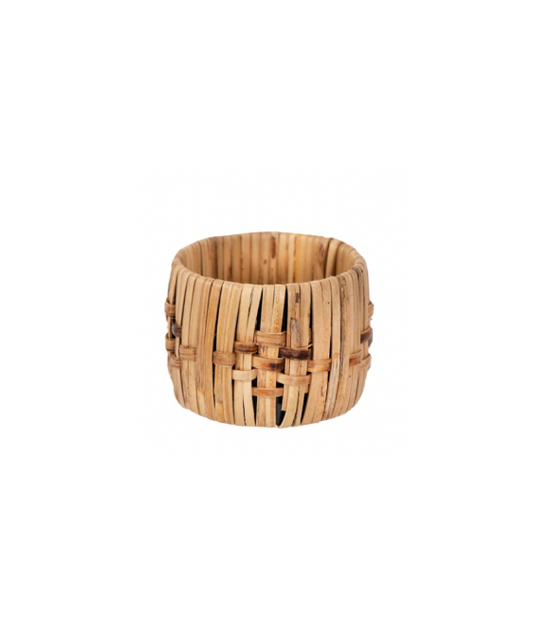 Round Woven Cane Napkin Rings
