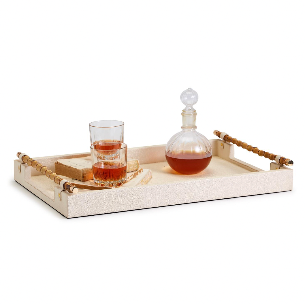 Shagreen and Bamboo Tray