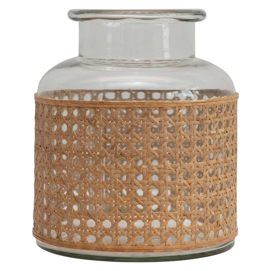 Cane Glass Vase
