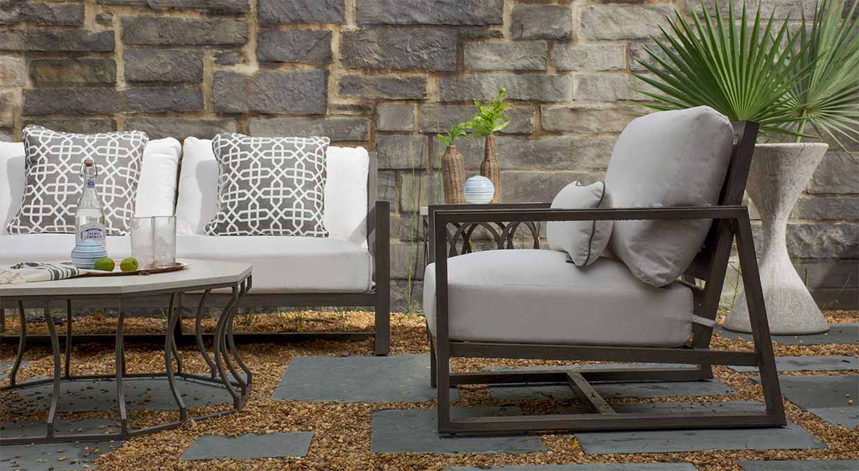 Avondale Aluminum Sofa