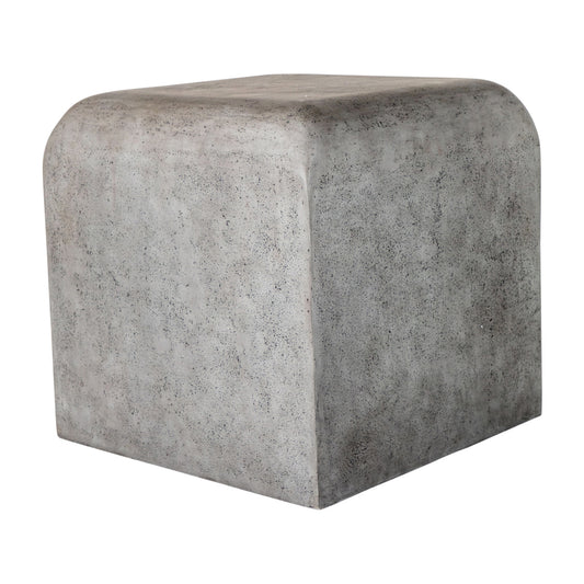 Grebe Stool Aged Stone Grey
