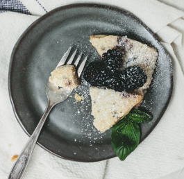 Gunmetal Dessert Plate