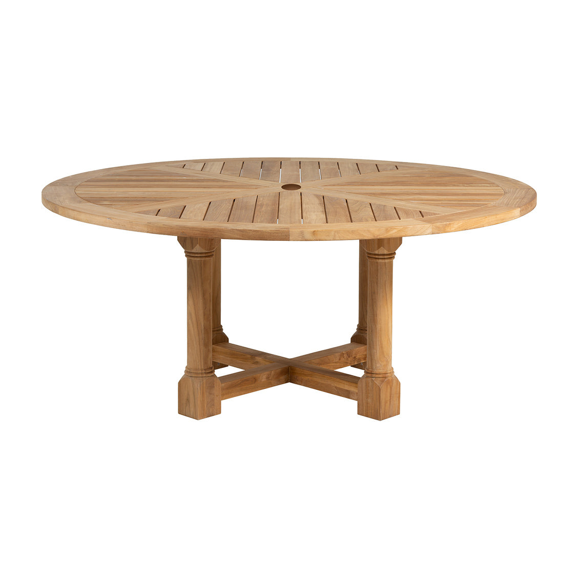 Lakeshore Teak 72” Round Dining Table Teak